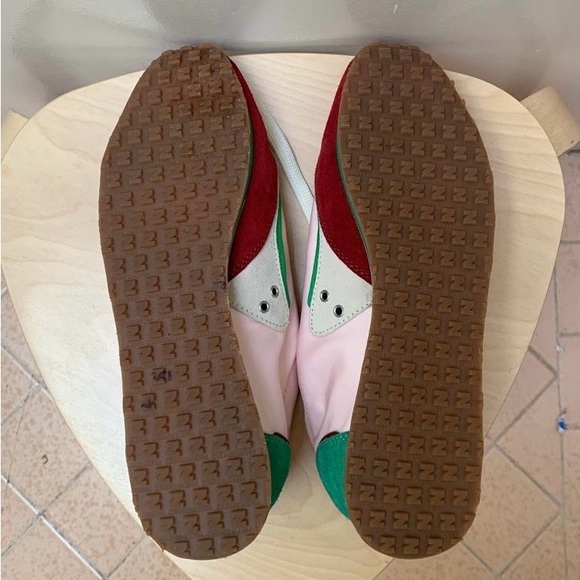 ZIMMERMANN Color-block twill and suede sneakers zize eu 40 - Picture 4 of 5